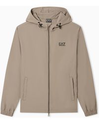 EA7 - Core Identity Nylon Hooded Sweatshirt - Lyst