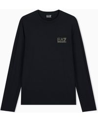 EA7 - Regular Fit T-Shirt Premium Label - Lyst