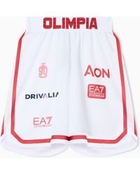 EA7 - Shorts Replica Olimpia Milano Campionato 25/26 - Lyst