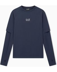 EA7 - Slim-Fit T-Shirt Ventus Running - Lyst