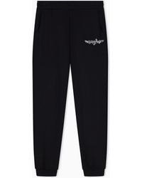 EA7 - Trousers Logo Series Regular Fit Jersey - Lyst