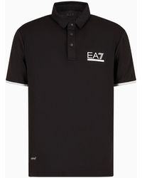 EA7 - Golf Pro Polo Shirt In Ventus7 Technical Fabric - Lyst