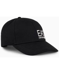 EA7 - Cotton Baseball Cap - Lyst