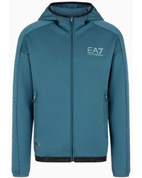 EA7 - Dynamic Athlete Sweatshirt In Vigor7 Technical Fabric - Lyst