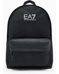 EA7 - Train Core Round Backpack With Oversized Logo - Lyst