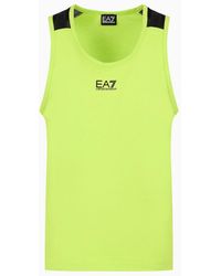 EA7 - Core Identity T-shirt Mit Rundhalsausschnitt Aus Baumwolle - Lyst