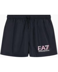 EA7 - Visibility Swim Trunks - Lyst