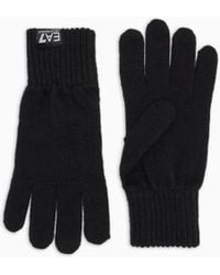 EA7 - Wool-Blend Gloves - Lyst
