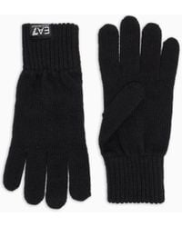 EA7 - Wool-Blend Gloves - Lyst
