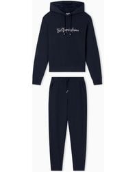 EA7 - Stretch Cotton-Blend Tracksuit - Lyst