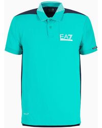 EA7 - Golf Pro Polo Shirt In Ventus7 Technical Fabric - Lyst
