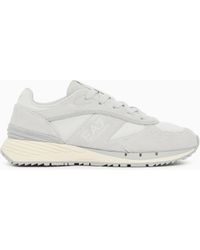 EA7 - Otg And Tech Suede And Mesh Sneakers - Lyst