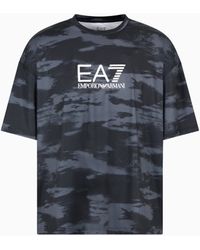 EA7 - T-Shirt Con Maxi Logo Dynamic Athlete - Lyst