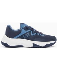 EA7 - Running Sneaker With A Breathable Mesh Upper New Padel - Lyst
