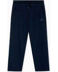 EA7 - Lux Identity Cotton-Blend Trousers - Lyst