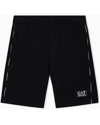 EA7 - Logo Series Boy Cotton-Blend Bermuda Shorts - Lyst