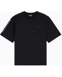 EA7 - Stretch Cotton-Blend T-Shirt - Lyst