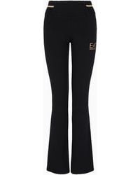 EA7 - Core Lady Stretch-cotton Trousers - Lyst