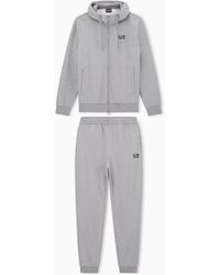 EA7 - Tuta Con Cappuccio Core Identity - Lyst