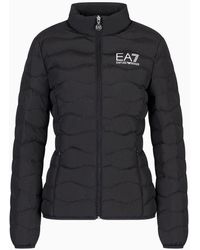 EA7 - Core Lady Packable Down Jacket - Lyst