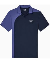 EA7 - Tennis Pro Polo Shirt - Lyst