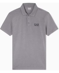 EA7 - Stretch Polo - Lyst