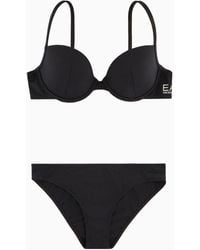 EA7 - Push-up Bikini With Logo - Lyst