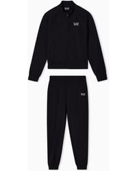 EA7 - Stretch Cotton-Blend Tracksuit With Logo - Lyst