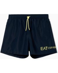 EA7 - Swim Trunks With Logo - Lyst