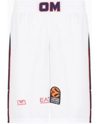 EA7 - Olimpia Milano Shorts Replica Eurolega 24/25 - Lyst