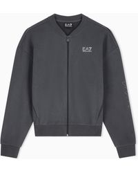 EA7 - Sweatshirt Logo Series Regular Fit With Studs - Lyst