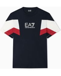 EA7 - T-Shirt Girocollo Summer Block - Lyst
