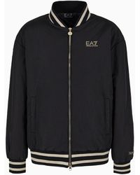 EA7 - Nylon Jacket With Embroidery - Lyst