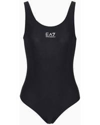 EA7 - One-piece Swimsuit With Logo - Lyst