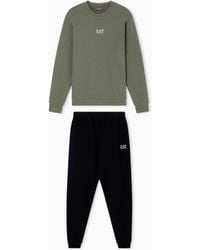 EA7 - Core Identity Cotton-Blend Tracksuit - Lyst