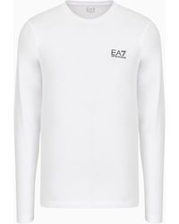 EA7 - Core Identity T-shirt Mit Langen Ärmeln - Lyst