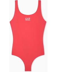 EA7 - Badeanzug Mit Logo - Lyst
