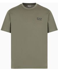 EA7 - T-shirt Girocollo Logo Series In Cotone - Lyst