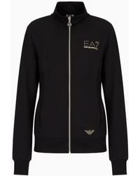 EA7 - Evolution Sweatshirt Mit Reißverschluss - Lyst