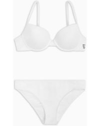 EA7 - Bikini Bralette Push Up Con Logo - Lyst