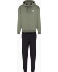 EA7 - Core Identity Cotton Tracksuit - Lyst