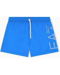 EA7 - Logo Series Swim Trunks - Lyst