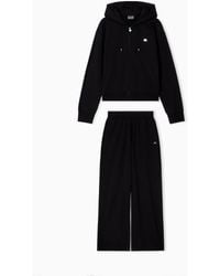 EA7 - Core Lady Stretch-Cotton Tracksuit - Lyst