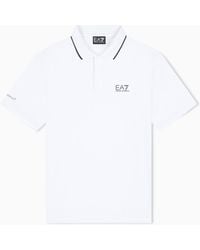 EA7 - Polo Shirt Tennis Pro Regular Fit With Ventus7 Technology - Lyst
