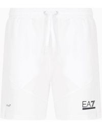EA7 - Shorts Tennis Pro In Tessuto Tecnico Ventus7 - Lyst
