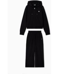 EA7 - Core Lady Stretch-Cotton Tracksuit - Lyst