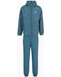 EA7 - Dynamic Athlete Printed Tracksuit In Ventus7 Technical Fabric - Lyst
