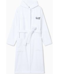 EA7 - Terry Robe - Lyst