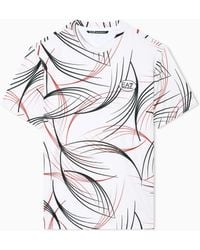 EA7 - Tennis Pro Print T-Shirt - Lyst
