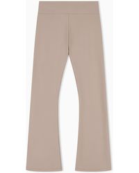 EA7 - Stretch Leggings With High Waist And Bootcut Fit Core Lady - Lyst